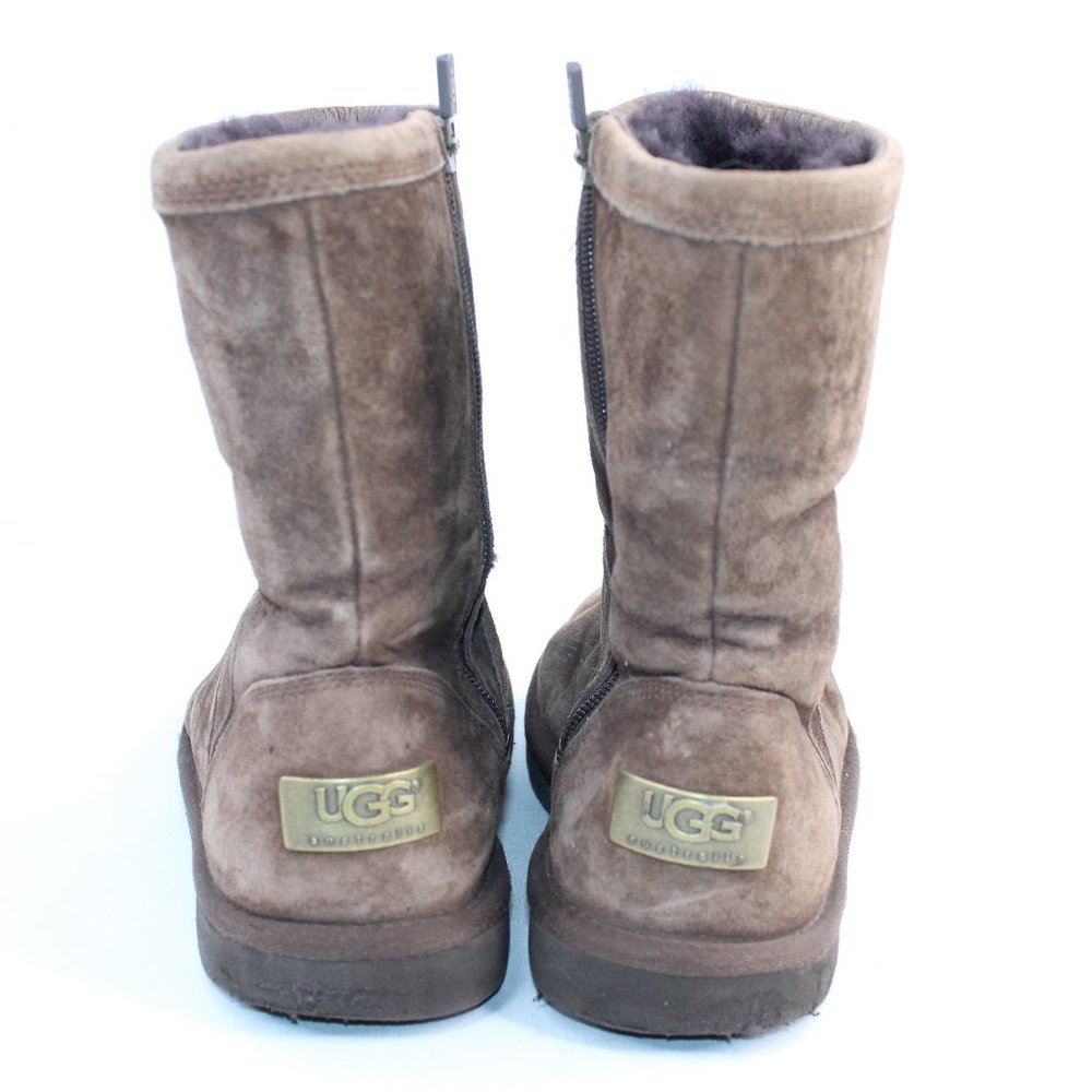 UGG Australia  Side Zip Med Brown Half Calf Boots #136 - Picture 7 of 10